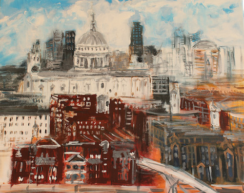 Chester Arts Fair, Anna Wouters, View of St Paul's from Tate Modern